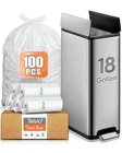 Teivio 18 Gallon 100 Count Tall Kitchen Trash Bags 15 16 20 Unscented New. Price: $21.73.