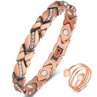 Cigmag Copper Magnetic Bracelet For Women Ring Strong 8.07 Inches, Crystal New. Price: $23.12.