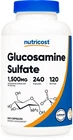 Nutricost Glucosamine Sulfate 750MG, 240 Capsules (1500MG Per Serving) New. Price: $21.95.