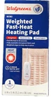 Walgreens Fast-heat Moist Or Dry Weighted Heating Pad 6" X 15" Plush & Washable New. Price: $18.98.