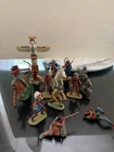 Elastolin Wild West Lot Of 14 Pcs - Totem Pole German Hand Painted 1970S Used. Price: $650.00.