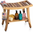 24" Harmony Waterproof Teak Wood Shower Bench Stool Seat Chair New. Price: $312.99.