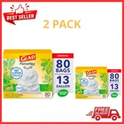 Glad Forceflex 13 Gallon Trash Bags Gain Febreze 80 Count Drawstring, 2 Pack New. Price: $30.99.