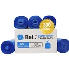 Reli. Supervalue 13 Gallon Recycling Bags Count (pack Of 300), Blue New. Price: $53.41.