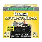 Ultrasac Extra Heavy Duty Contractor Bags - 42 Gallons Mil (32 Pack W/ties) New. Price: $33.49.