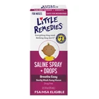 Little Remedies Saline Spray And Drops Safe For Newborns 0.5 Fl Oz. Price: $7.32.