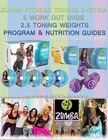 Zumba Tone Up System + 2.5 Toning Weights Program & Nutrition Guide Brand. Price: $118.15.