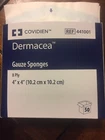 (200 Pack) Covidien Dermacea Sterile Gauze Sponge 4" X Part No. 441001 New. Price: $15.00.