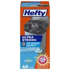 Hefty Ultra Strong 13 Gallon Trash Bags, Black 40 Count (pack Of 1), New. Price: $17.30.