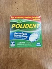Polident Overnight Whitening Antibacterial Denture Cleanser Tablets 40 Count Box New. Price: $13.44.