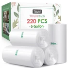 5 Gallon 220 Counts Strong Trash Bags Garbage By Teivio, Bin Liners, For... New. Price: $25.57.