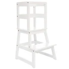 Sdadi Kids Kitchen Step Stool Holds Up 150 Pounds With Safety Rail, White New. Price: $70.99.