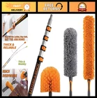 24FT High Reach Duster Kit With Telescopic Pole - Cobweb & Ceiling Fan Cleaner New. Price: $187.99.