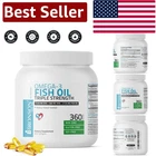 360 Softgels Omega Fish Oil Triple Strength, Non-gmo & Heavy Metal Tested New. Price: $96.99.