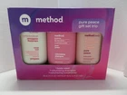 Method Serenity Awaits Gift Trio Set - Bodywash/shampoo/conditioner Travel Sized New. Price: $15.99.