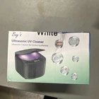 Ultrasonic Dental Appliance Uv Cleaner 45KHZ Led Retainer Dentures White New. Price: $19.00.