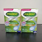 Polident 3 Minute Antibacterial Dental Appliance Cleanser Tablets, (2-PACK) New. Price: $21.24.
