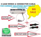 Electrode Lead Wires & Grey Connector Cable For Current Solutions, Quattro 2.5 New. Price: $59.99.
