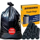 Divisional Count 55 Gallon Trash Bags 150- Pack Heavy Duty New. Price: $48.25.