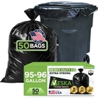 Veska 95-96 Gallon Trash Bags Heavy Duty (huge 50 W/ties) T... New. Price: $66.13.