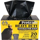 Reli. Prograde Contractor Trash Bags 55 Gallon 20 W/ties Heavy Duty ... New. Price: $32.90.