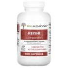Real Mushrooms, Reishi, Extract Powder, 200 Capsules-worldwide New. Price: $267.03.