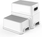 Victostar Toddler Step STOOL,2 Kids For Bathroom Grey-white New. Price: $28.41.
