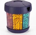 Mossime Supplement Organizer With Extra Large 7 Compartments, Tpu Soft Lid Easy New. Price: $27.94.