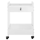 Lab Cart, 2 Tiers Stainless Steel Utility Medical With Drawers, Rol New. Price: $179.13.