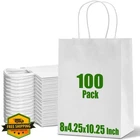 Ginkgo 100 Pack White Paper Gift Bags Handles, Medium Size New. Price: $44.99.