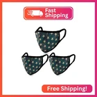 Beatbasic Pack 3 Five-pointed Star Camo Face Mask Inner White Cotton Unisex New. Price: $14.15.