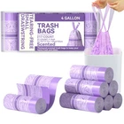 Trash Bags 4 Gallon 217 Count Drawstring Strong No Tearing Purple Freshlix Small New. Price: $46.99.
