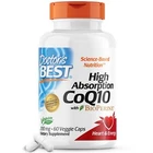 Doctor's Best High Absorption COQ10 200 Mg 60 Veggie Caps Heart Health Energy New. Price: $26.99.