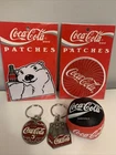 Set Of 2 1995 Coca Cola Polar Bear Iron Patches Keyrings Stress Ball New. Price: $32.99.