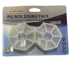 Medca Round 7-DAY Portable Pill Box Double Pack Easy To Open Lids! New. Price: $9.95.