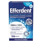 Efferdent Denture Cleaner Tablets Deep Foot (pack Of 126) New. Price: $15.86.