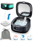 Voraiya Rechargeable Ultrasonic Retainer Cleaner, Portable Black Blue New. Price: $95.99.