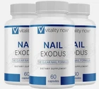 3 Pack Nail Exodus Capsules Healthier Feet - Vitality Clear Formula New. Price: $17.99.