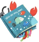 Sea Life Cloth Baby Book Multicolor For Hand-eye Coordination & Motor Skills Used. Price: $8.00.
