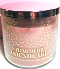 *new* Strawberry Pound Cake 3 Wick Candle Bath & Body Works Ships Free!. Price: $26.00.