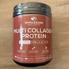 Wholesome Wellness Multi Collagen Protein Powder 58 Servings Grass Fed Blend New. Price: $29.99.