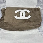 Chanel Precision Tan Shoulder Bag White Cc Logo, Adjustable Strap, Zip Pocket New. Price: $425.00.