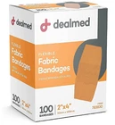 Dealmed Fabric Flexible Adhesive Bandages With 100 Count (pack Of 1) New. Price: $12.50.