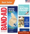 Band-aid Waterproof Extra Large Bandages First For Cuts & Scrapes 7 Ct New. Price: $11.69.