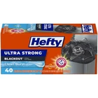 Hefty Ultra Strong 13 Gallon Trash Bags Black Tall Kitchen 40 New. Price: $13.93.