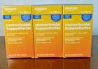 3 Amazon Hemorroidal Suppositories - 24 Each Box. Exp: 11/26 New. Price: $18.00.