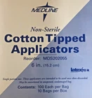 Medline Cotton Tipped Applicator 6 Inch MDS202055 Box Of 1000 New. Price: $40.00.
