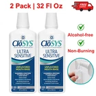 Closys Ultra Sensitive Mouthwash, Unflavored Alcohol Free, Soothe Pack 32 Oz New. Price: $27.26.