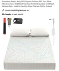 Grounding Sheets With Cord,organic Cotton Conductive Silver Fiber,grou New. Price: $48.50.