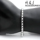 7"-10"MEN Women 316 Stainless Steel 5MM Silver Smooth Box Link Chain Bracelet New. Price: $15.99.